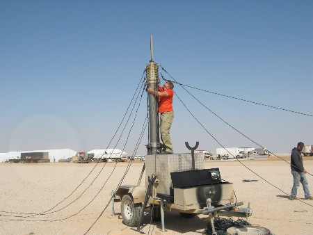 set up the 21m PHT-telescopic masts