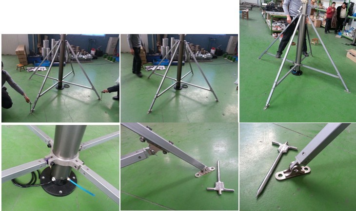 4 legs support brackets for PHT-mast